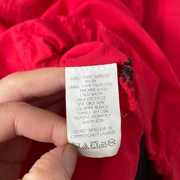 Vantage Red Quarter Zip Pullover Windbreaker Mens Size Large Pockets Made in USA - Picture 7 of 9